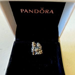 Pandora Wedding Marriage Mr. & Mrs Bride & Groom Charm New in Box